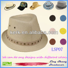 Newest Plain Panama 100% Natural Paper Straw hat panama top hats wholesale straw hats panama hats,LSP07